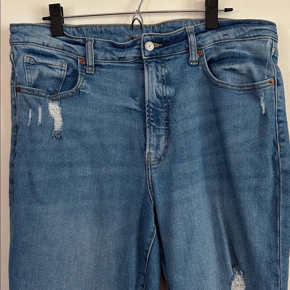 Old Navy Light Blue Women's OG Straight Jeans - Picture 2 of 5